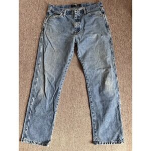 Wrangler George Strait Men's Cowboy Cut Jeans Blue Great Shape 1013MGSHD 34x32